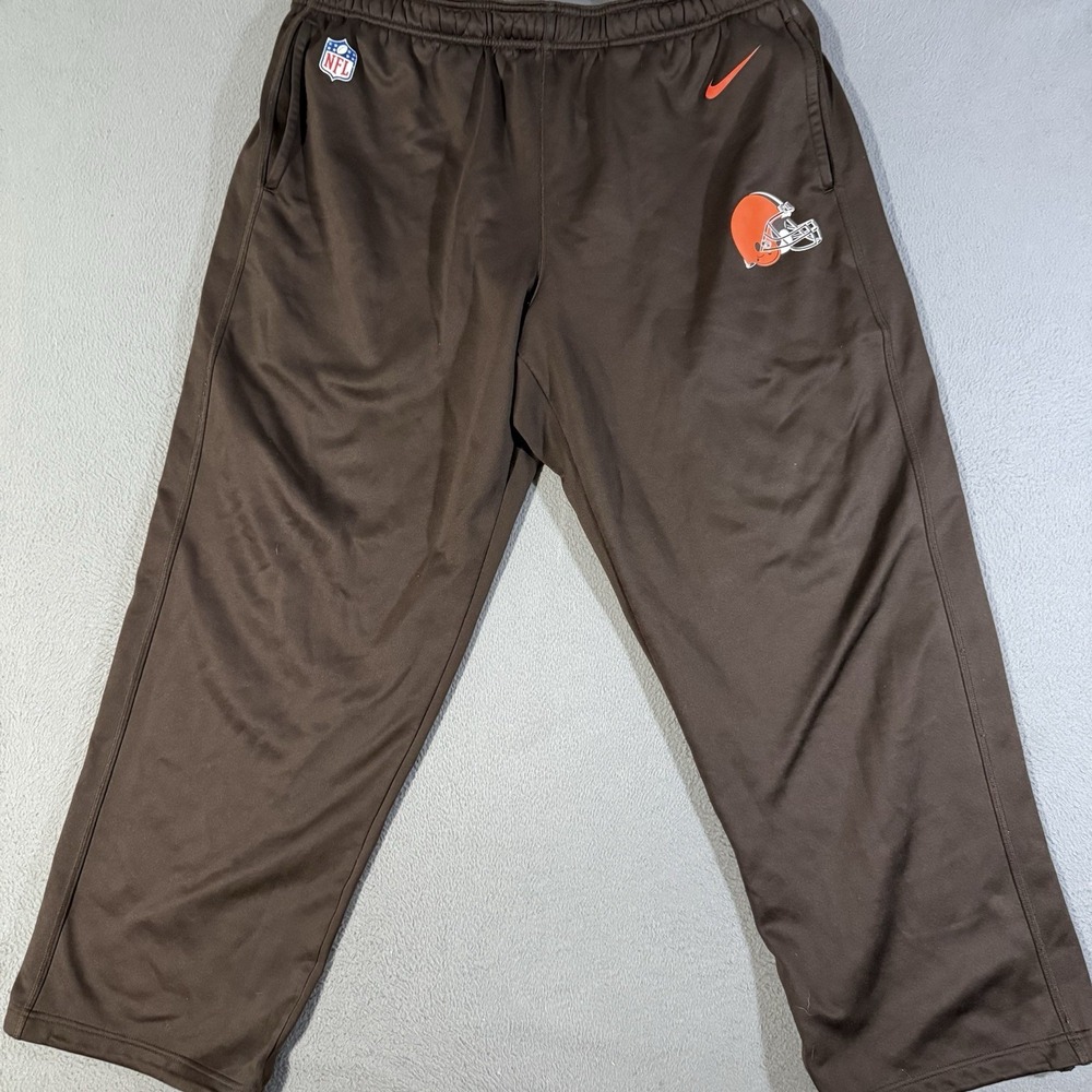 Nike‎ On Field Apparel Cleveland Browns Pants Mens Size XXL Brown NFL Therma Fit